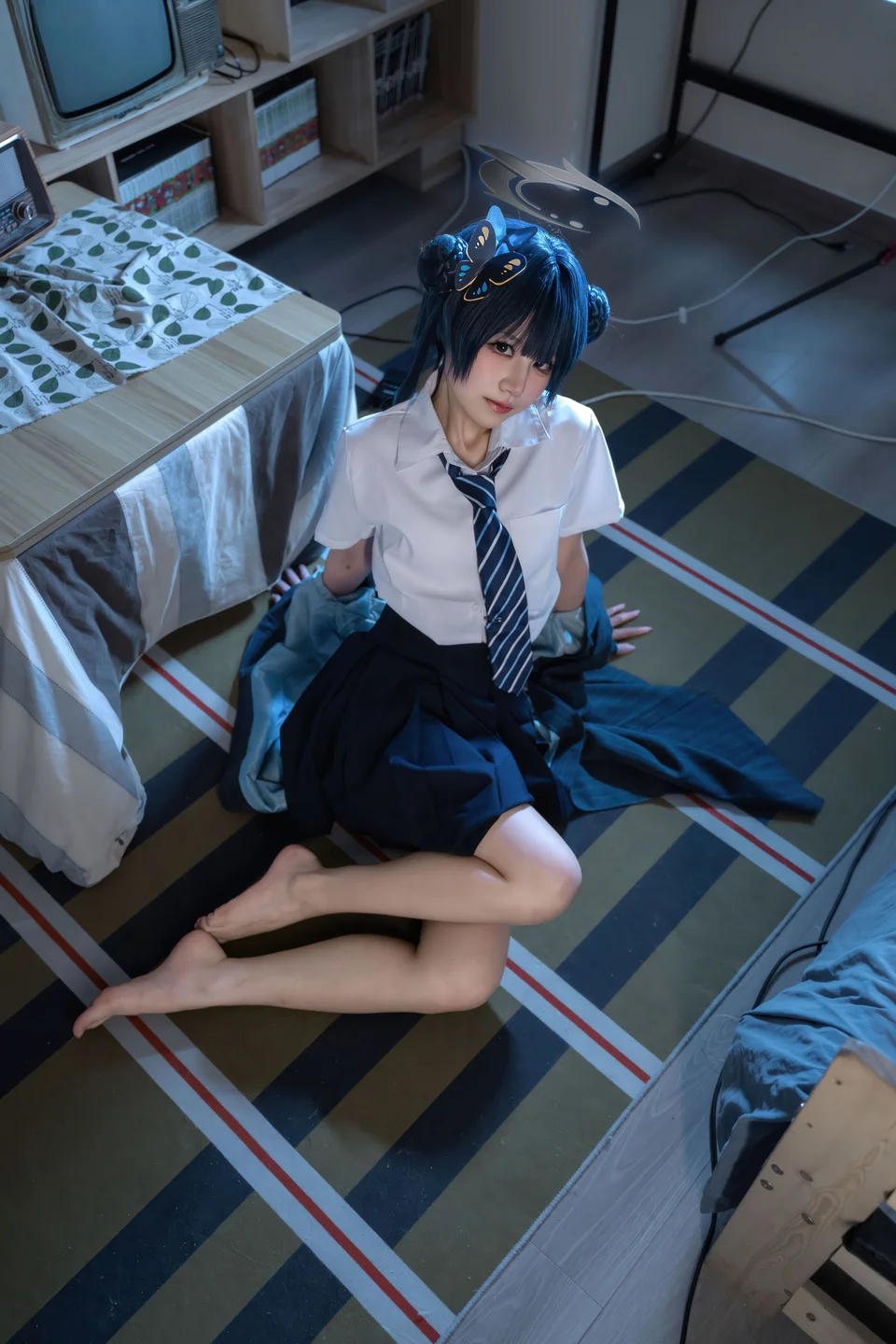 清水凪 - No.001 蔚蓝档案·龙华妃咲 JK [52P-526MB] tg@simisebaisi 【丝足阁】052.webp